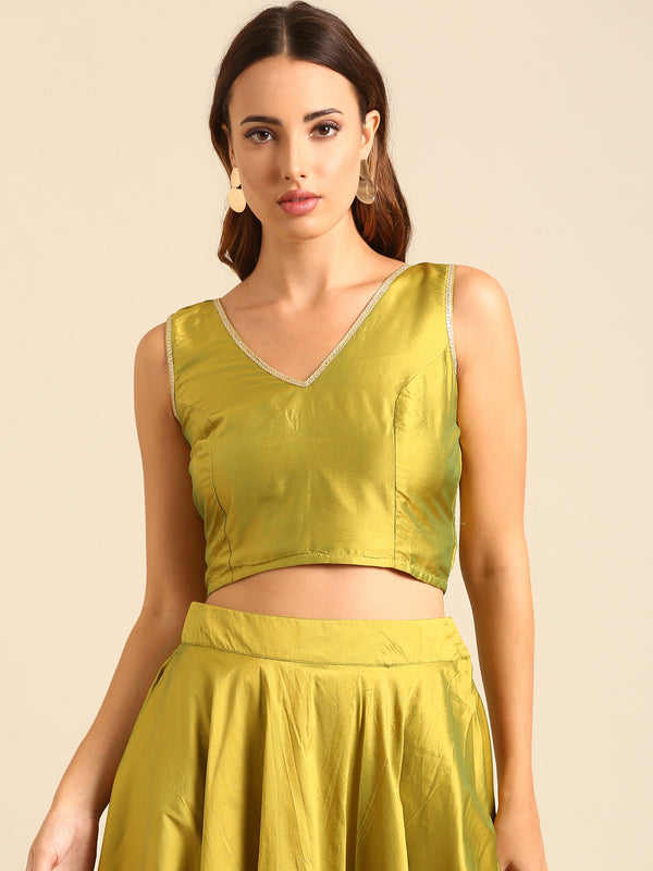 Blouse-Lime - De Moza