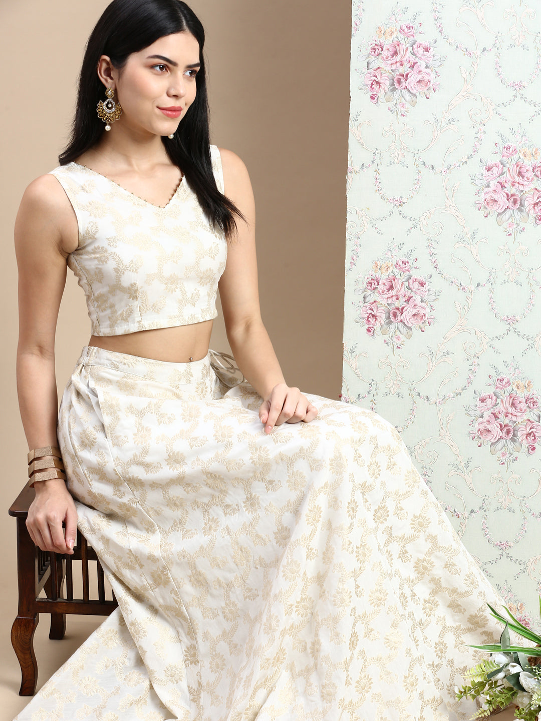 Women's Blouse Offwhite - Main Image