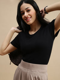 De Moza Women Casual Top Black