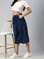 De Moza Women Culottes Dark Blue