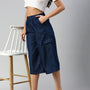 De Moza Women Culottes Dark Blue