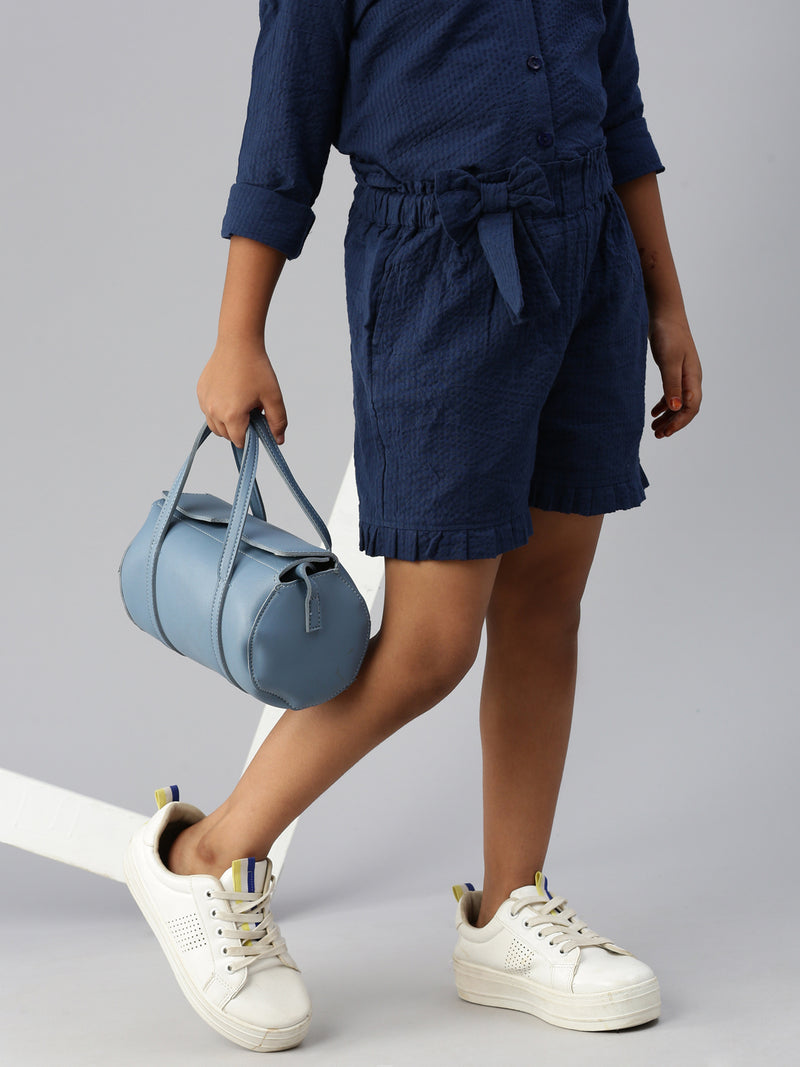 PIPIN Girls Shorts Navy Blue