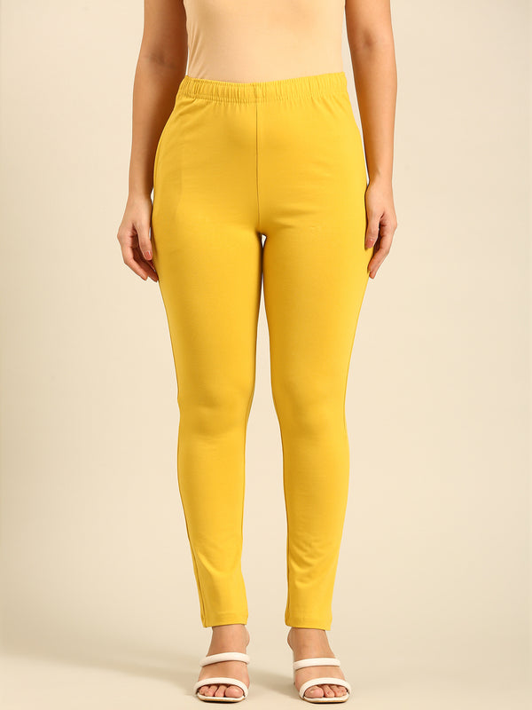 Women's Needle Pants Lime Yellow - De Moza