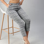 De Moza Women Cigarette Pants Black
