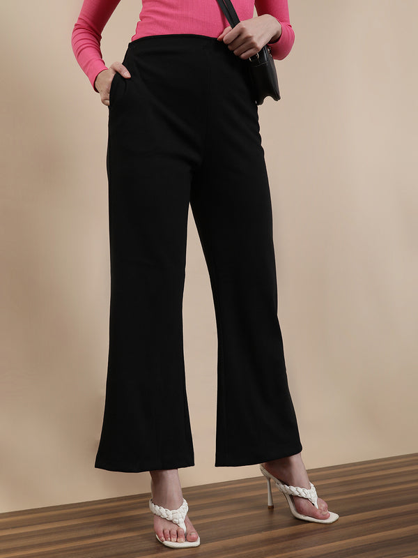 De Moza Women's Casual Tregging Black - De Moza