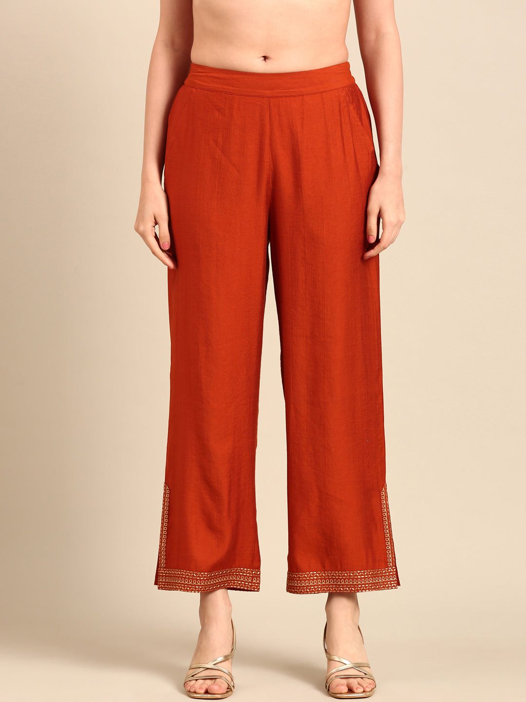 Palazzo-Rust Orange - De Moza