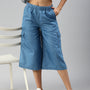 De Moza Women Culottes Light Blue