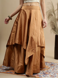 Women's Skirt Gold Beige