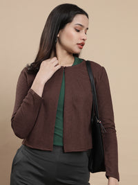 De Moza Women Casual Top Chocolate Brown
