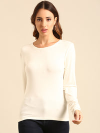 T-Shirt Long Sleeve-Offwhite - De Moza