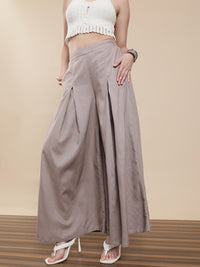 De Moza Women Casual Palazzo Taupe