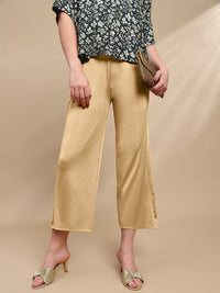 De Moza Women Festive Palazzo Gold - De Moza