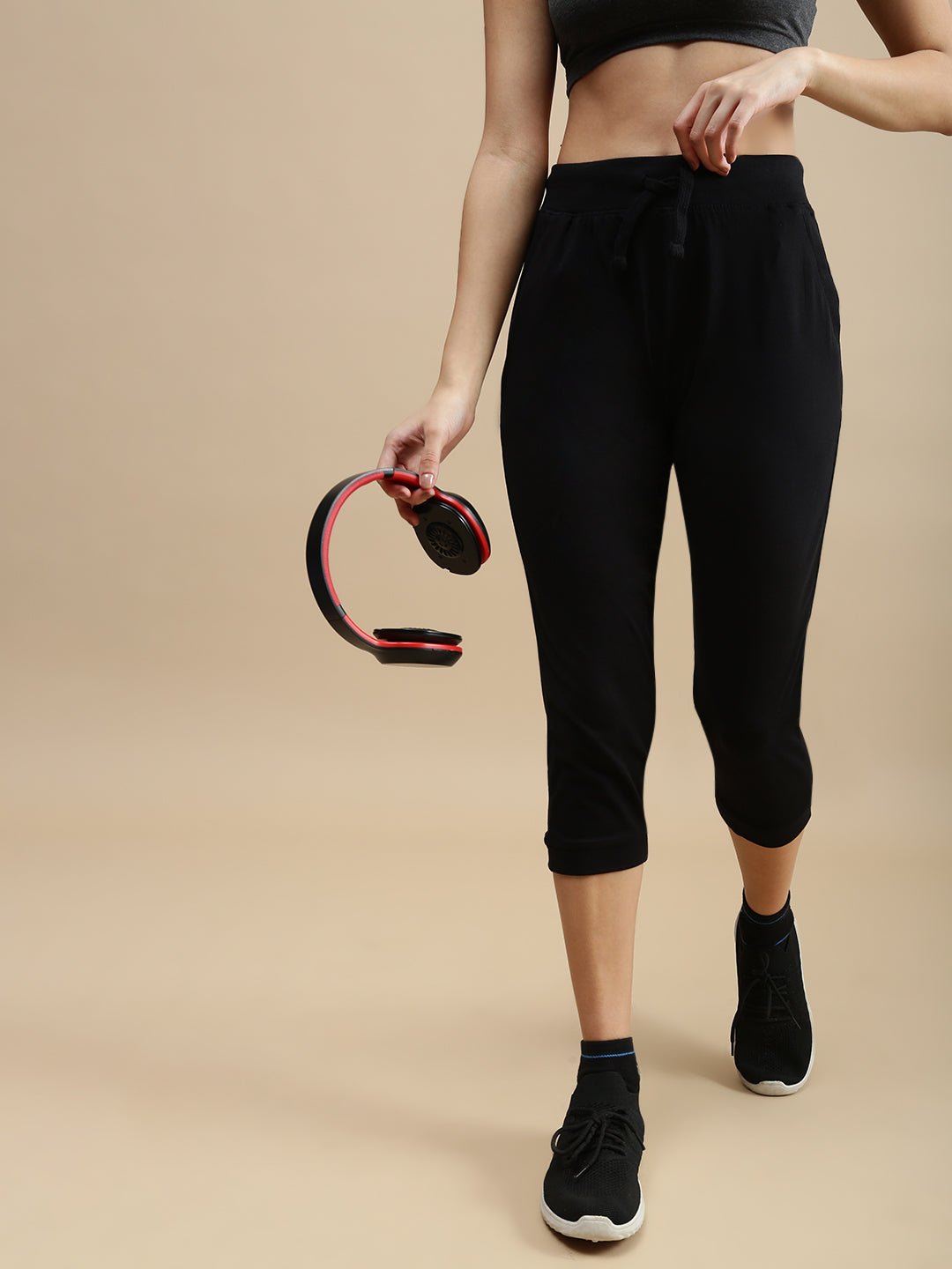 De Moza Women Athleisure Pants Black