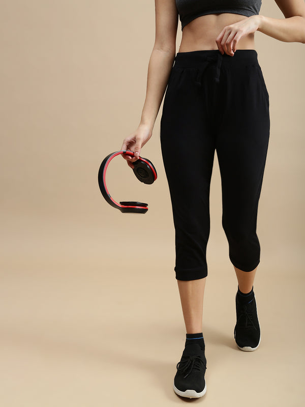De Moza Women Athleisure Pants Black - De Moza