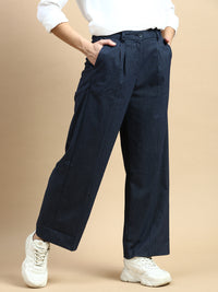 Formal Pants Stripped-Navy - De Moza