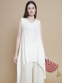 De Moza Women's Co-ords Offwhite - De Moza