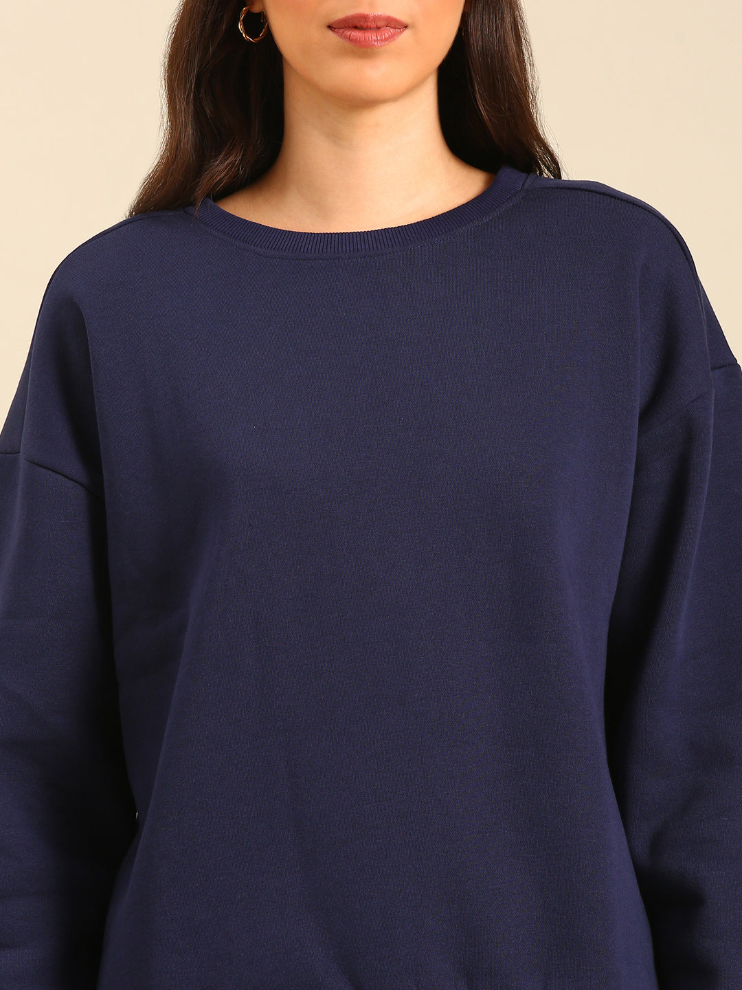 Sweatshirt-Navy Blue - De Moza
