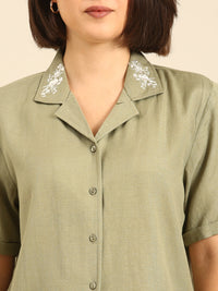 Shirt-Mint Green - De Moza