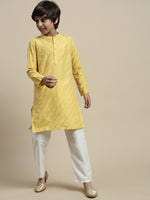 PIPIN Boys Kurta Yellow