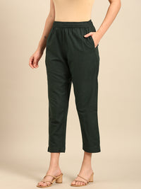 Cigarette Pants-Green - De Moza
