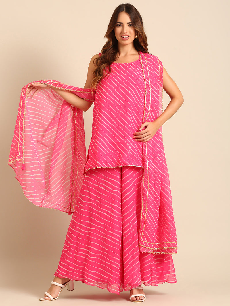 Dupatta-Pink - De Moza