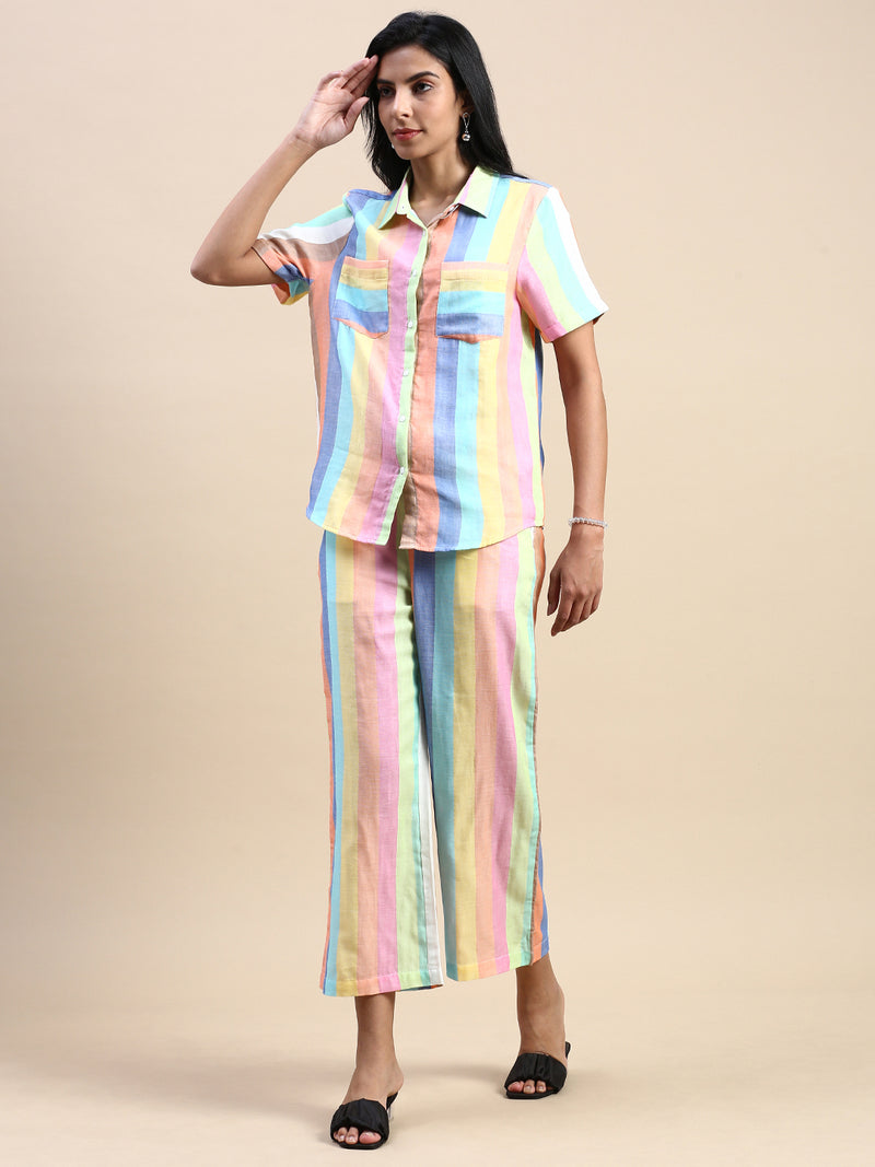 De Moza Women's Casual Palazzo Multi - De Moza