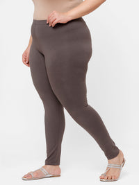 Ankle Length Leggings Cotton-Military Green - De Moza