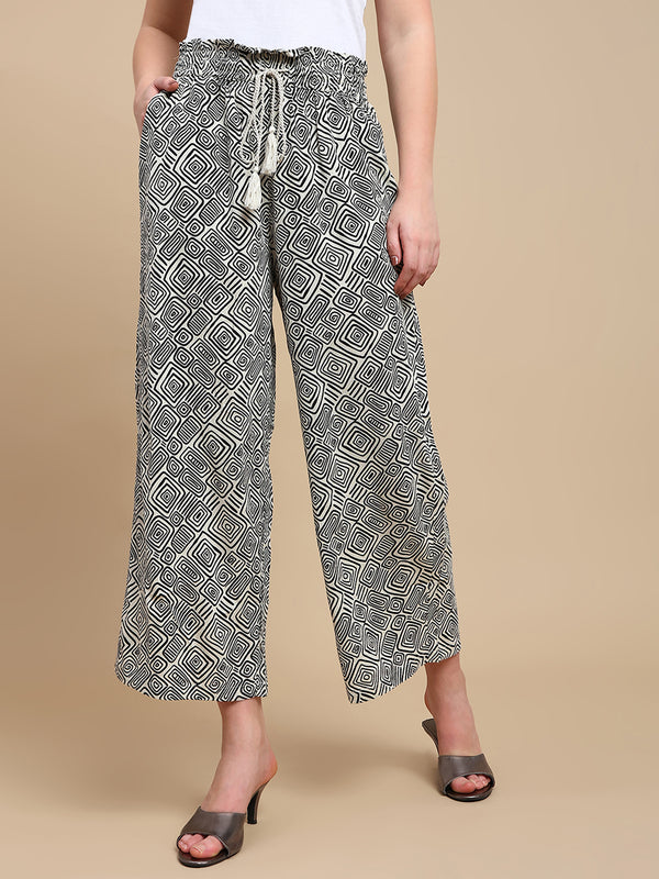 De Moza Women Casual Palazzo Black - De Moza