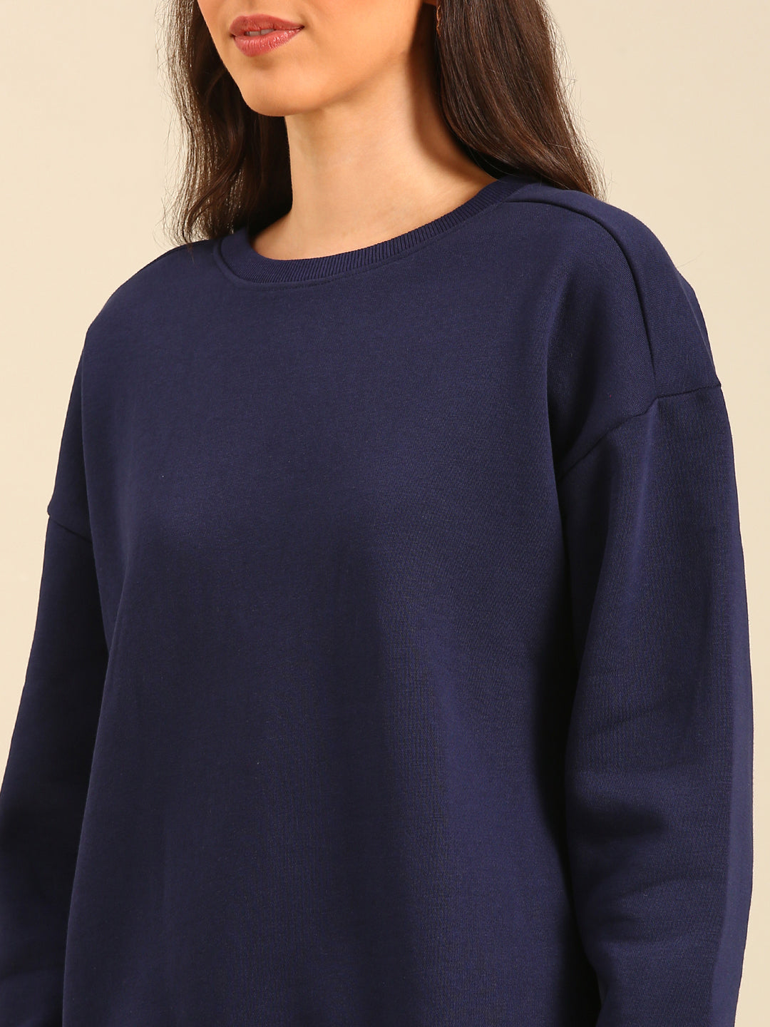 Sweatshirt-Navy Blue - De Moza