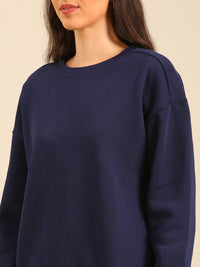 Sweatshirt-Navy Blue - De Moza