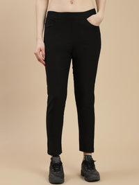 De Moza Women's Casual Jegging Black - De Moza