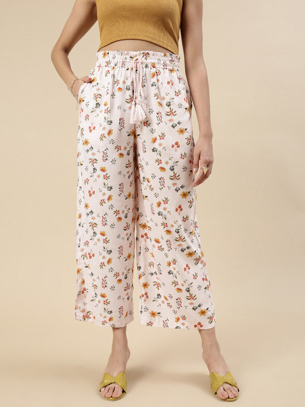Paper Bag Palazzo-Peach - De Moza