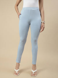 Women's Needle Pants Powder Blue - De Moza