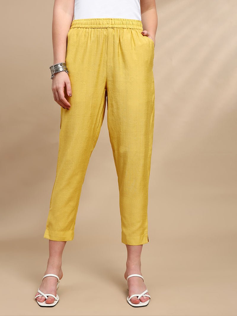 De Moza Women Festive Pants Gold - De Moza