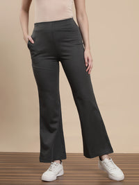 De Moza Women Casual Tregging Olive Green