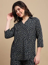 De Moza Women Festive Top Black - De Moza