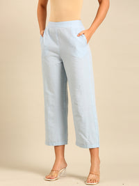Casual Palazzo-Powder Blue - De Moza