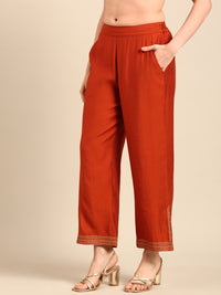 Palazzo-Rust Orange - De Moza