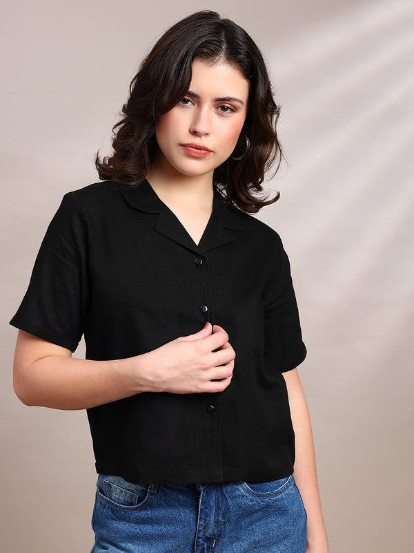 De Moza Women Casual Top Black - De Moza