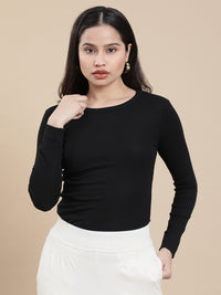 De Moza Women Casual Top Black