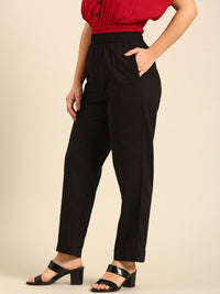 Straight Pant-Black - De Moza