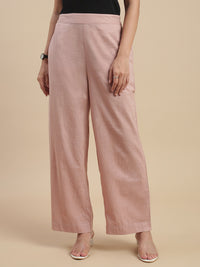 De Moza Women Casual Pants Light Peach - De Moza