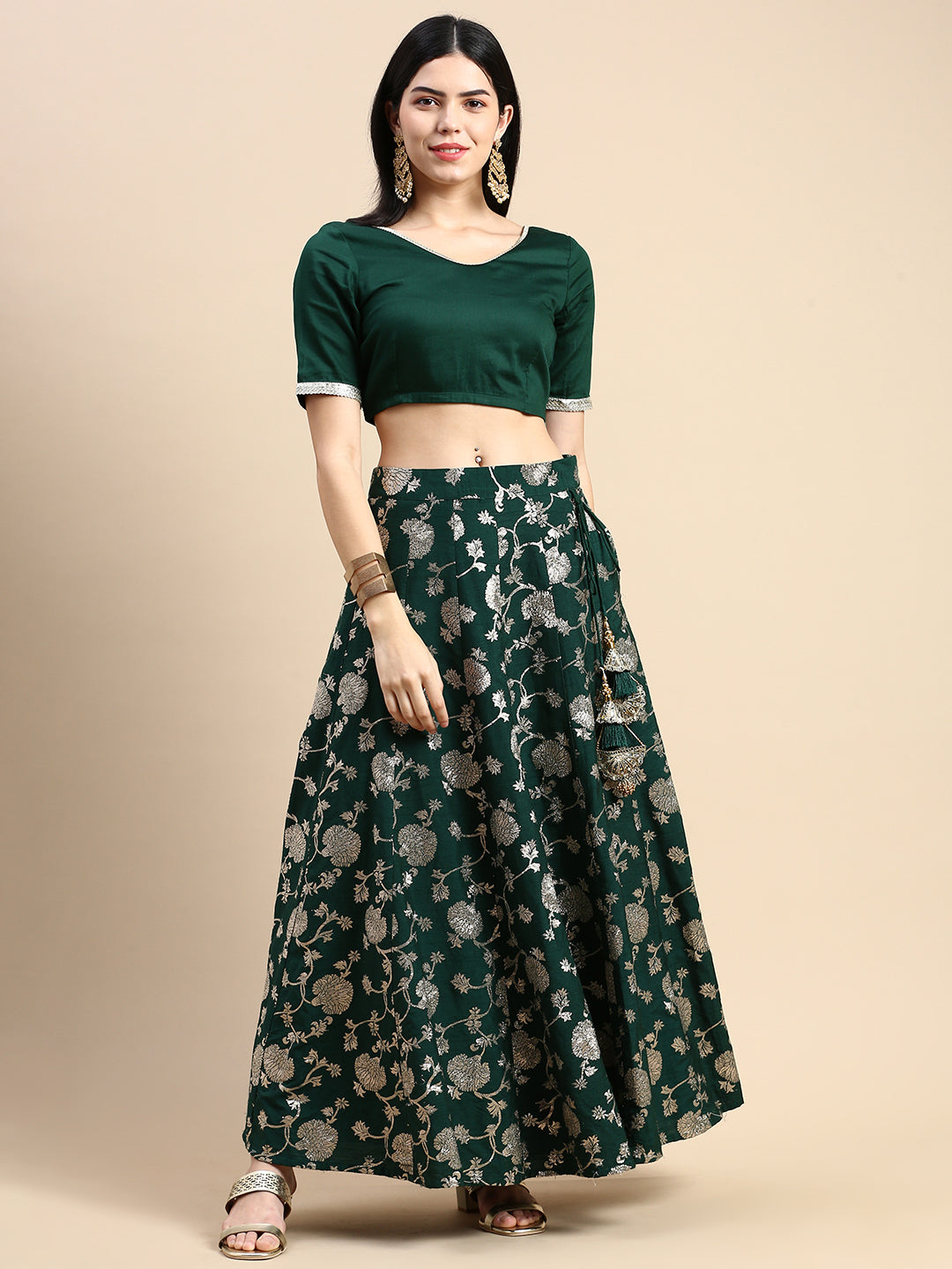 De Moza Women's Skirt Deep Green