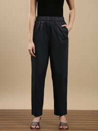De Moza Women Casual Pants Steel Grey