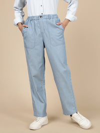 Straight Pant-Mid Blue