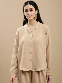 De Moza Women Casual Top Beige
