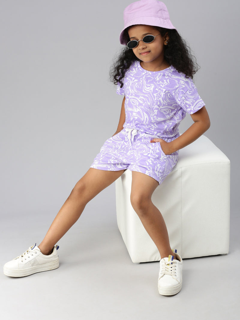 PIPIN Girls Co-ord Set Lilac
