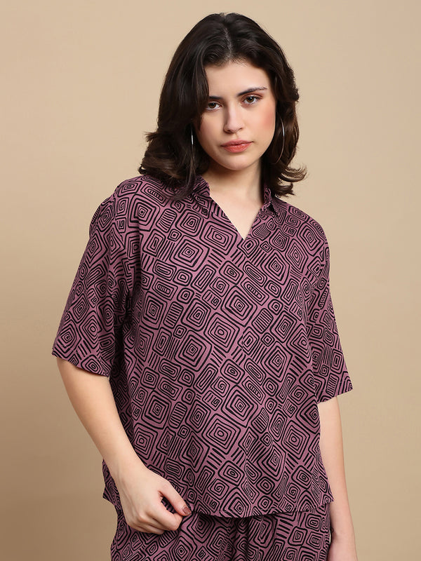 De Moza Women Casual Top Dusty Pink - De Moza