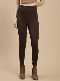 De Moza Women Winter Leggings Brown