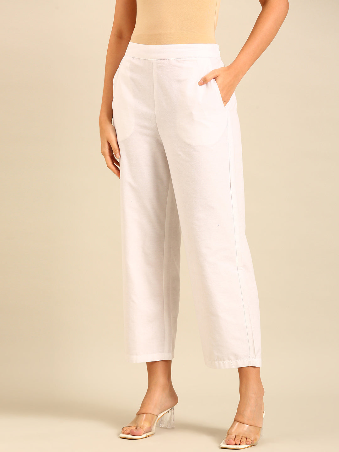 Casual Palazzo-White - De Moza